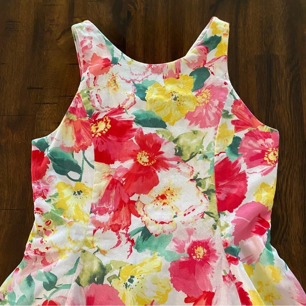 Ralph Lauren Floral Cotton Sateen Dress